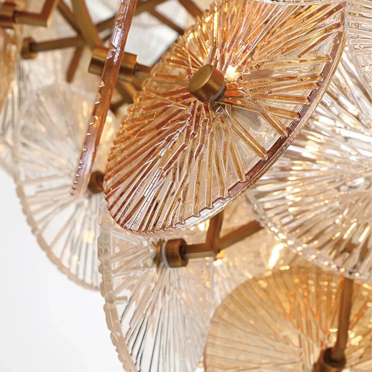 Suna Round Chandelier 12 Light 30"W - Zelno Lighting