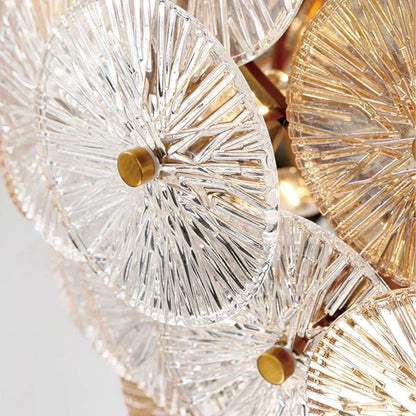 Suna Round Chandelier 27 Light 40"W - Zelno Lighting