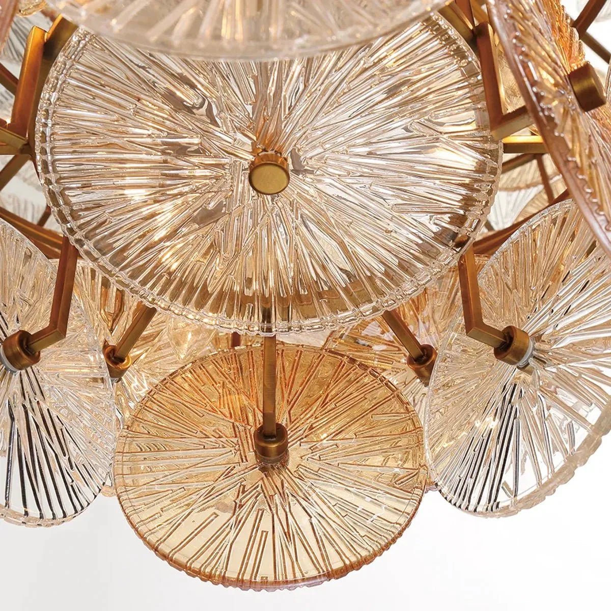 Suna Round Chandelier 27 Light 40"W - Zelno Lighting