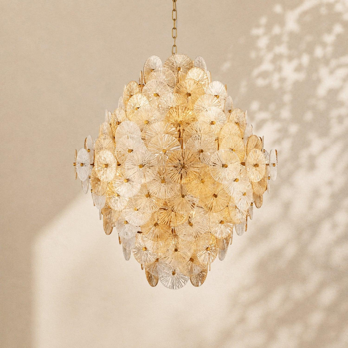 Suna Round Chandelier 27 Light 40"W - Zelno Lighting