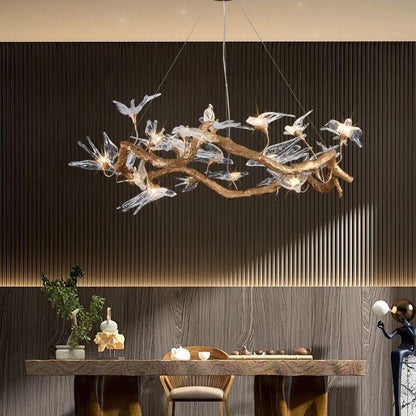 Swallow Branch Chandelier - Zelno Lighting