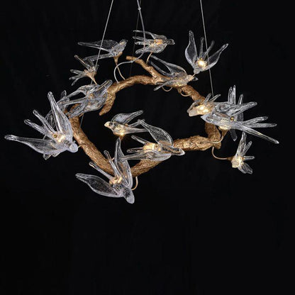 Swallow Branch Chandelier - Zelno Lighting