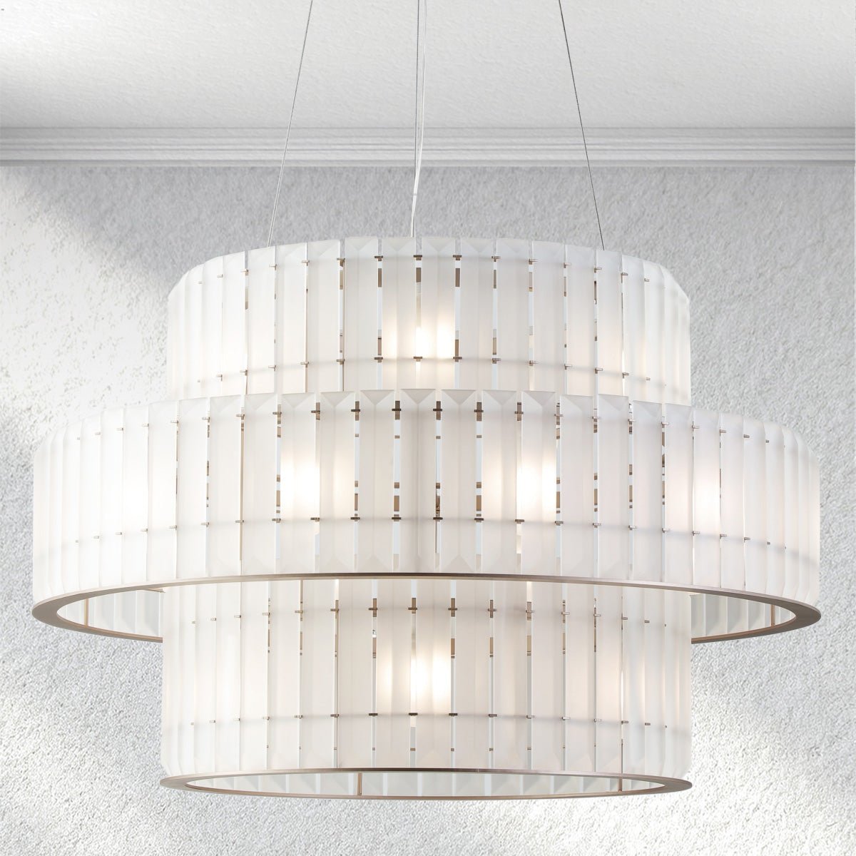 Swaroevan Parallel Round Chandelier - Zelno Lighting