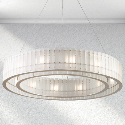 Swaroevan Parallel Round Chandelier - Zelno Lighting