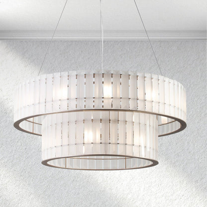 Swaroevan Parallel Round Chandelier - Zelno Lighting