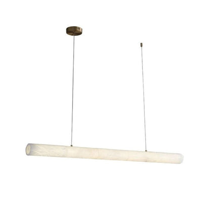 Sylvia Alabaster Linear Pendant Light Over Kitchen Island - Zelno