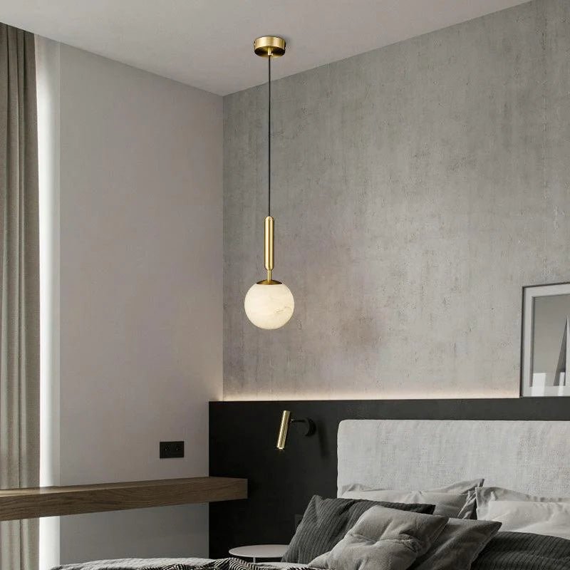 Tamika Modern Alabaster Kitchen Island Pendant - Zelno