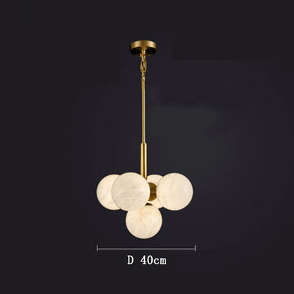 Tamika Modern Alabaster Kitchen Island Pendant - Zelno