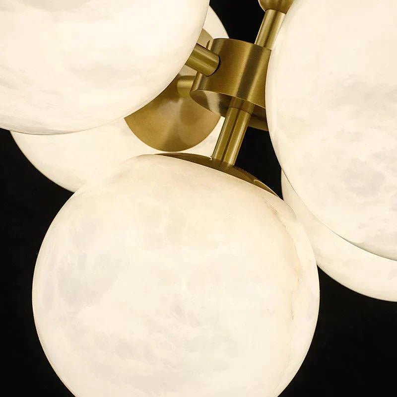 Tamika Modern Alabaster Kitchen Island Pendant - Zelno