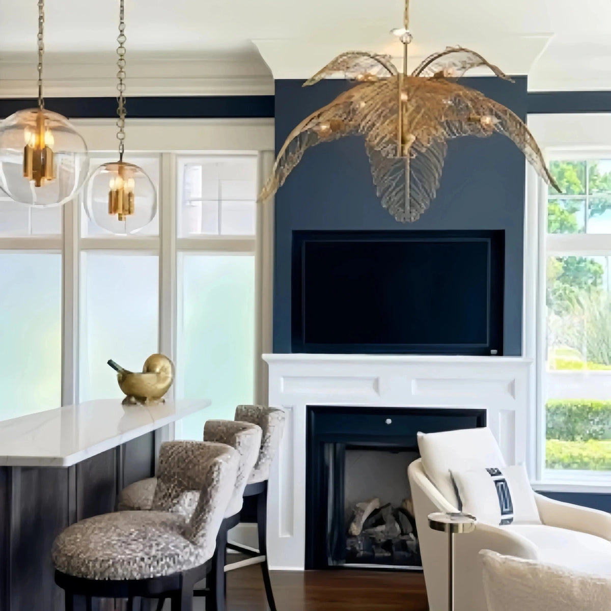 Taormina Brass Chandelier - Zelno Lighting