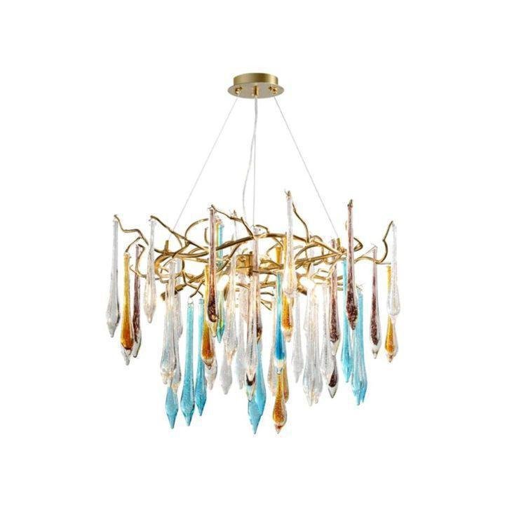 Teardrop Crystal Chandelier - Zelno Lighting
