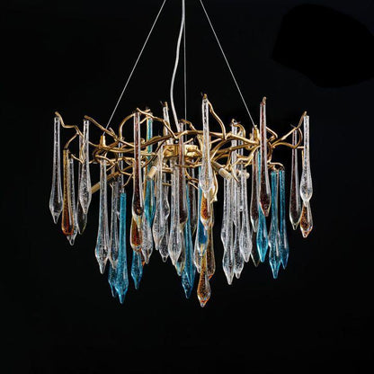 Teardrop Crystal Chandelier - Zelno Lighting