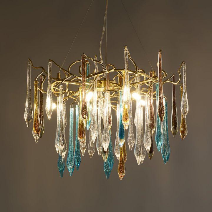 Teardrop Crystal Chandelier - Zelno Lighting