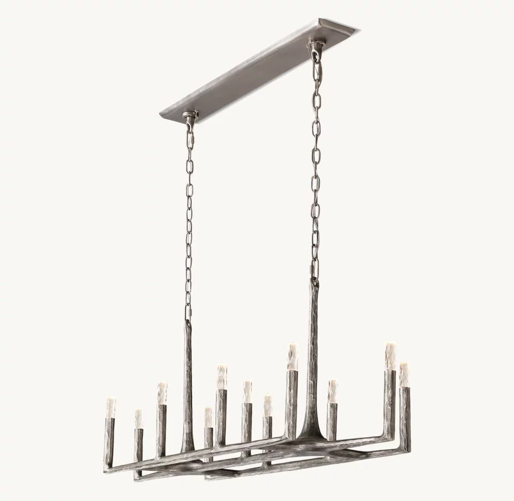 Thadrian Linear Chandelier 54" - Zelno Lighting