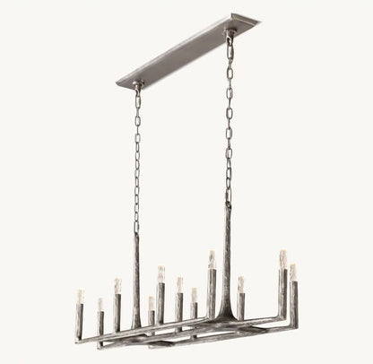 Thadrian Linear Chandelier 54" - Zelno Lighting