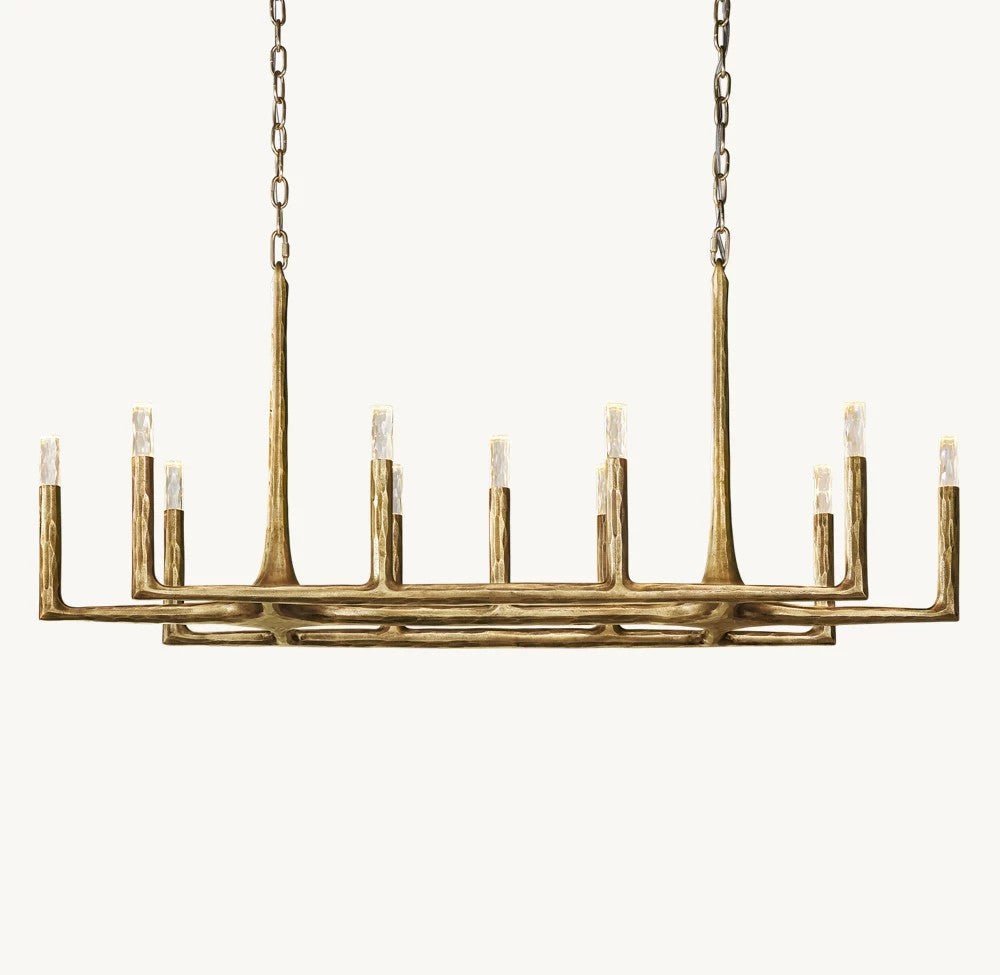 Thadrian Linear Chandelier 54" - Zelno Lighting