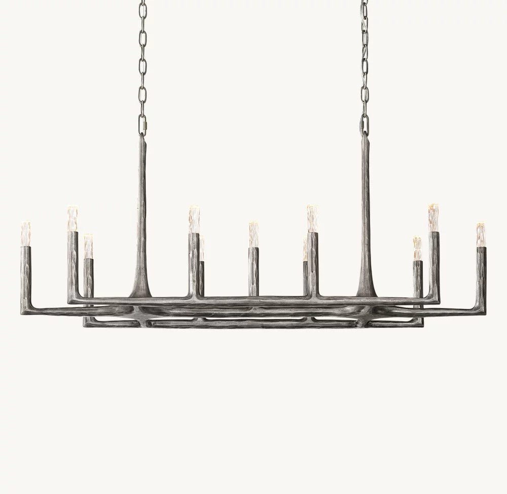 Thadrian Linear Chandelier 54" - Zelno Lighting