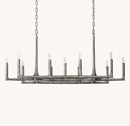 Thadrian Linear Chandelier 54" - Zelno Lighting
