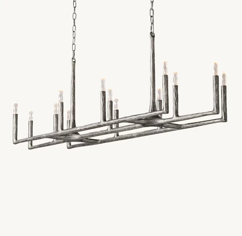 Thadrian Linear Chandelier 72" - Zelno Lighting