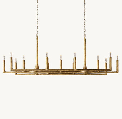 Thadrian Linear Chandelier 72" - Zelno Lighting