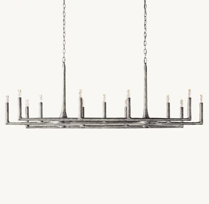 Thadrian Linear Chandelier 72" - Zelno Lighting
