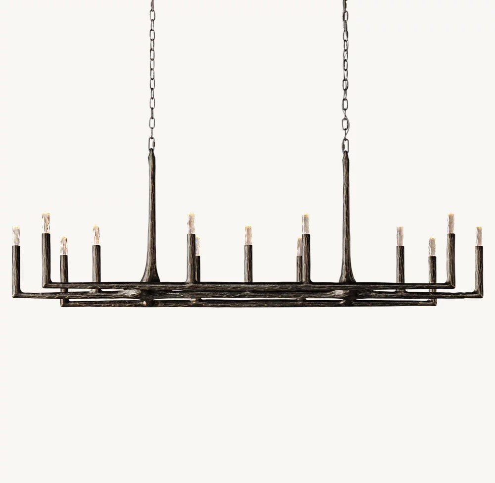 Thadrian Linear Chandelier 72" - Zelno Lighting