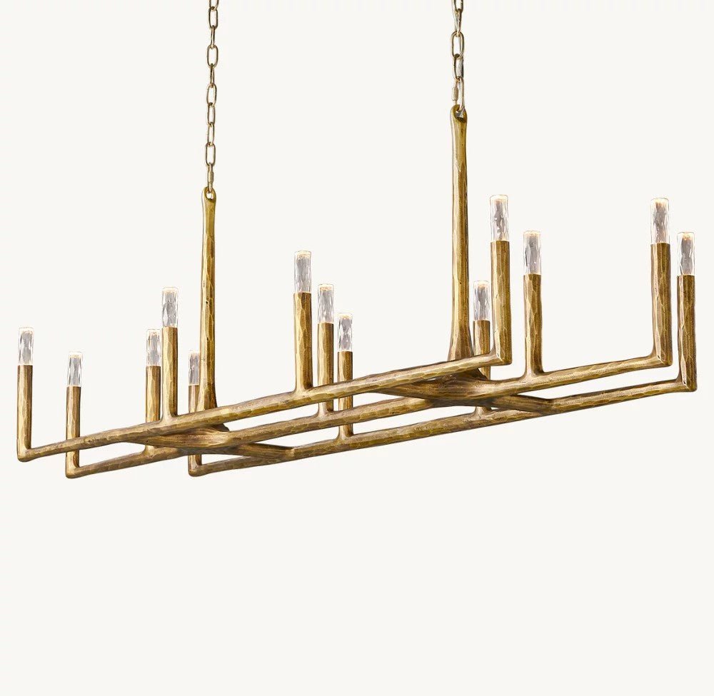 Thadrian Linear Chandelier 72" - Zelno Lighting