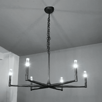Thadrian Round Chandelier 36" - Zelno Lighting
