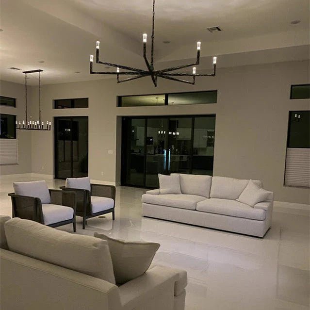 Thadrian Round Chandelier 36" - Zelno Lighting