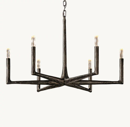 Thadrian Round Chandelier 36" - Zelno Lighting
