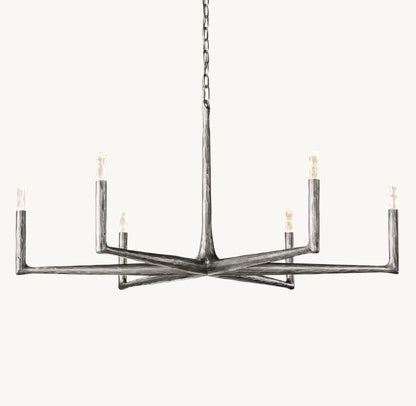 Thadrian Round Chandelier 48" - Zelno Lighting