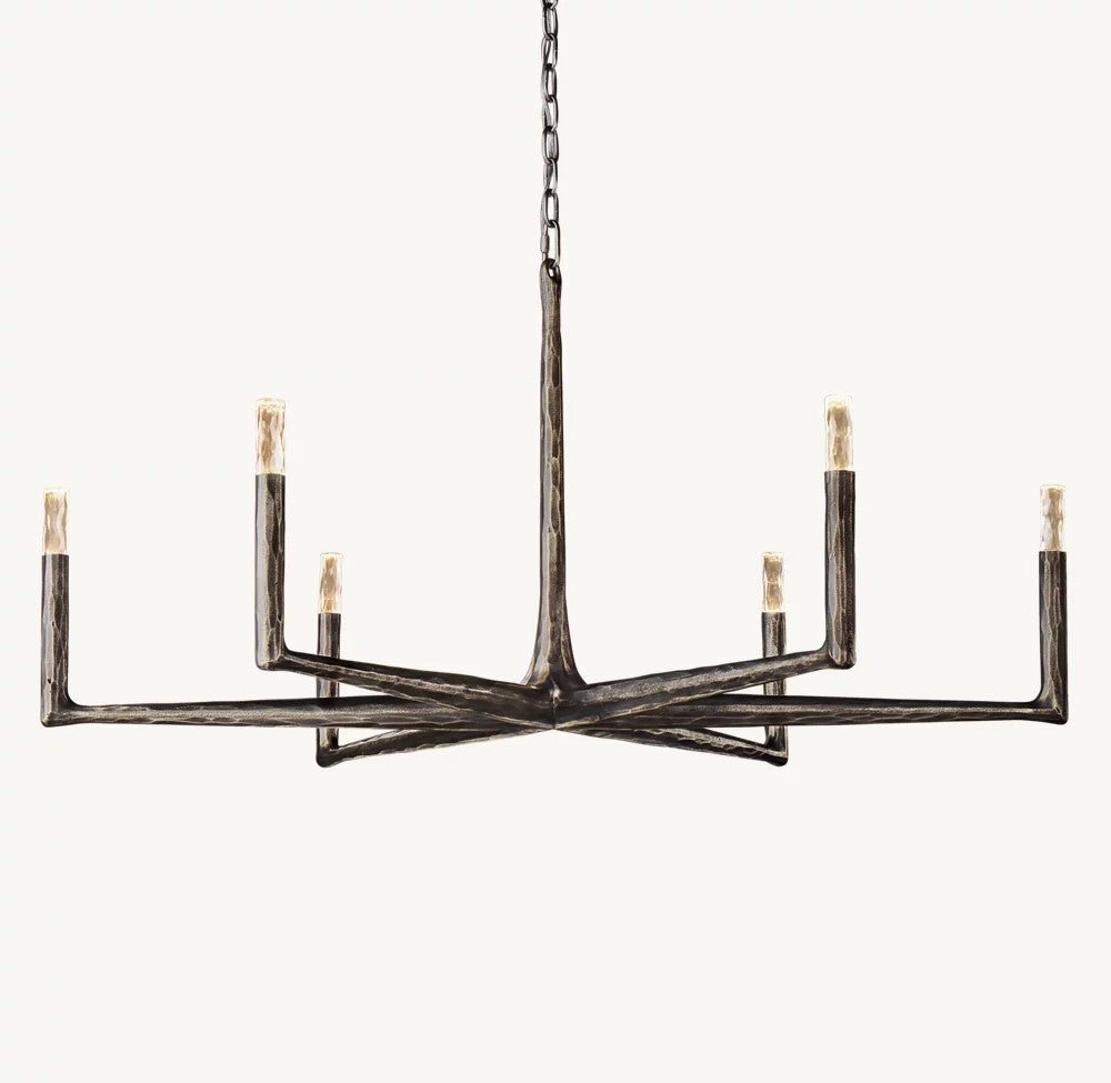 Thadrian Round Chandelier 48" - Zelno Lighting