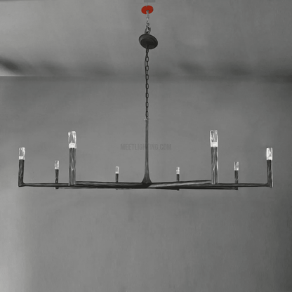 Thadrian Round Chandelier 60" - Zelno Lighting