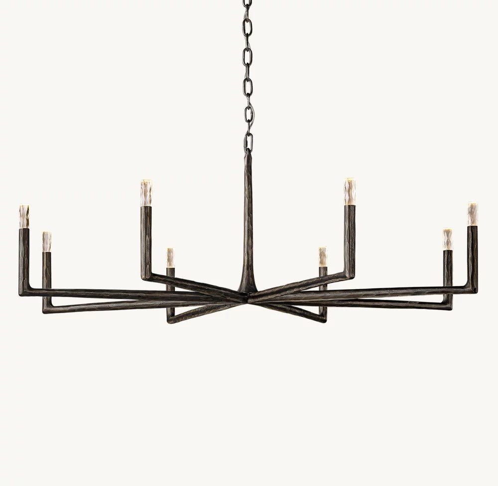 Thadrian Round Chandelier 60" - Zelno Lighting