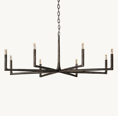 Thadrian Round Chandelier 60" - Zelno Lighting