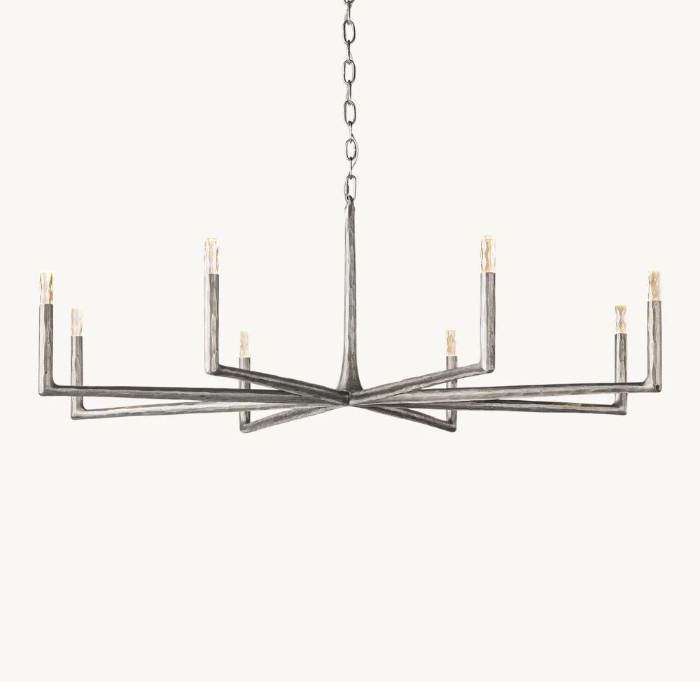 Thadrian Round Chandelier 60" - Zelno Lighting
