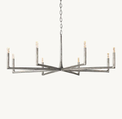 Thadrian Round Chandelier 60" - Zelno Lighting