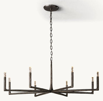 Thadrian Round Chandelier 60" - Zelno Lighting