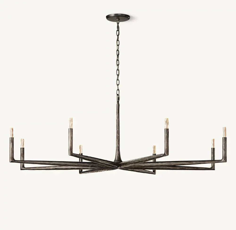 Thadrian Round Chandelier 72" - Zelno Lighting
