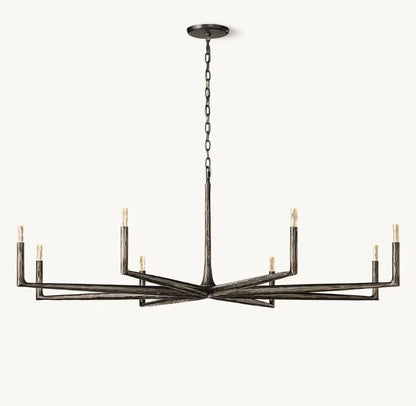 Thadrian Round Chandelier 72" - Zelno Lighting