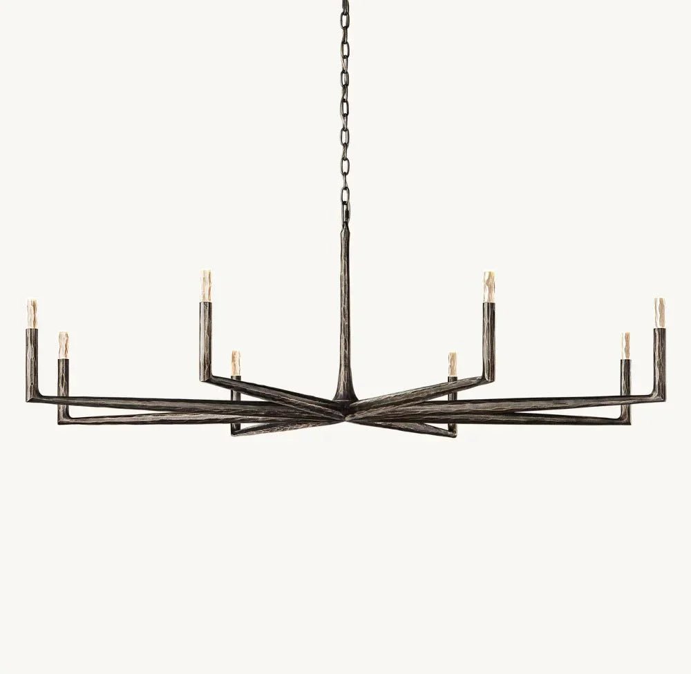 Thadrian Round Chandelier 72" - Zelno Lighting
