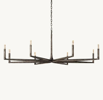 Thadrian Round Chandelier 72" - Zelno Lighting