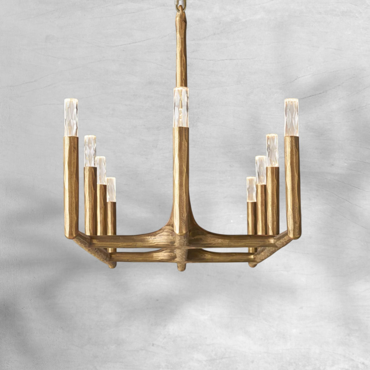 Thalen Forged Linear Chandelier - Zelno Lighting