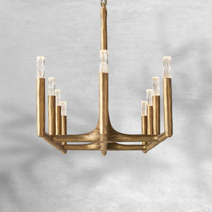 Thalen Forged Linear Chandelier - Zelno Lighting
