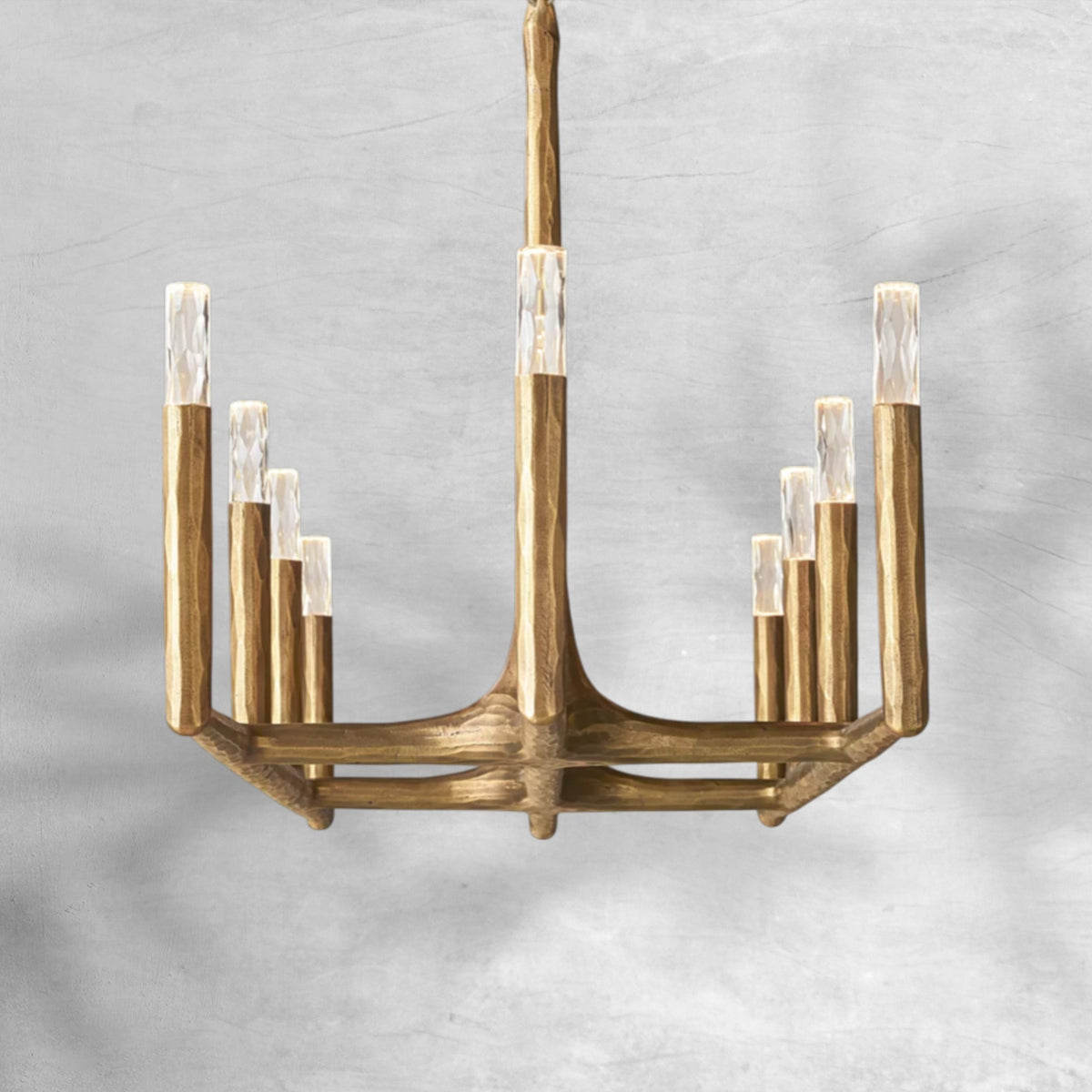 Thalen Forged Linear Chandelier - Zelno Lighting