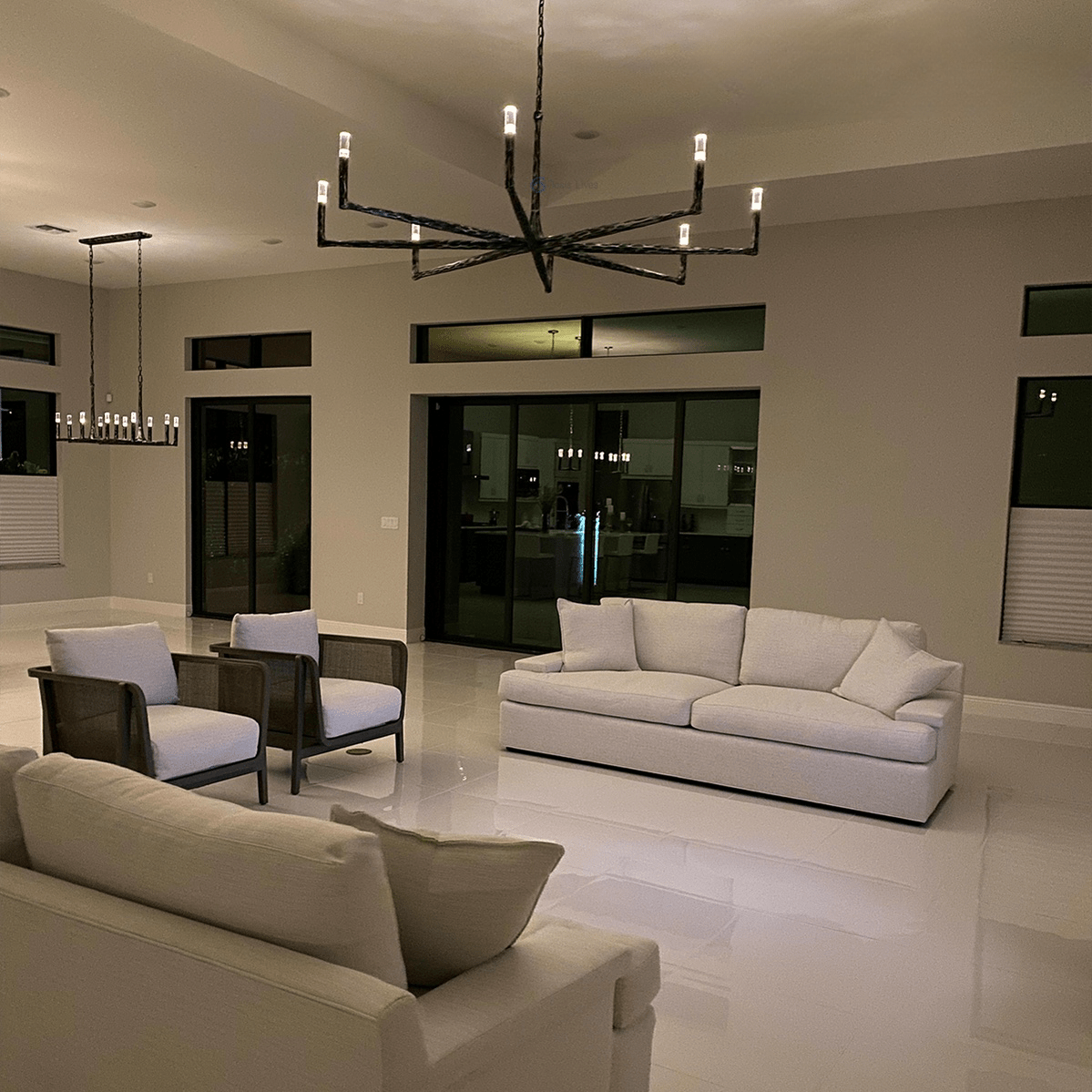 Thalen Forged Round Chandelier 36"48" 60" 72" - Zelno Lighting