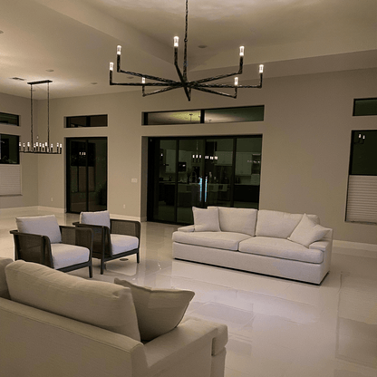 Thalen Forged Round Chandelier 36"48" 60" 72" - Zelno Lighting
