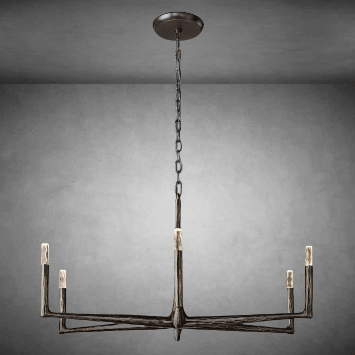 Thalen Forged Round Chandelier 36"48" 60" 72" - Zelno Lighting