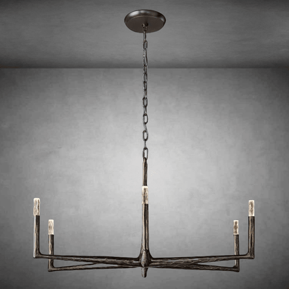 Thalen Forged Round Chandelier 36"48" 60" 72" - Zelno Lighting