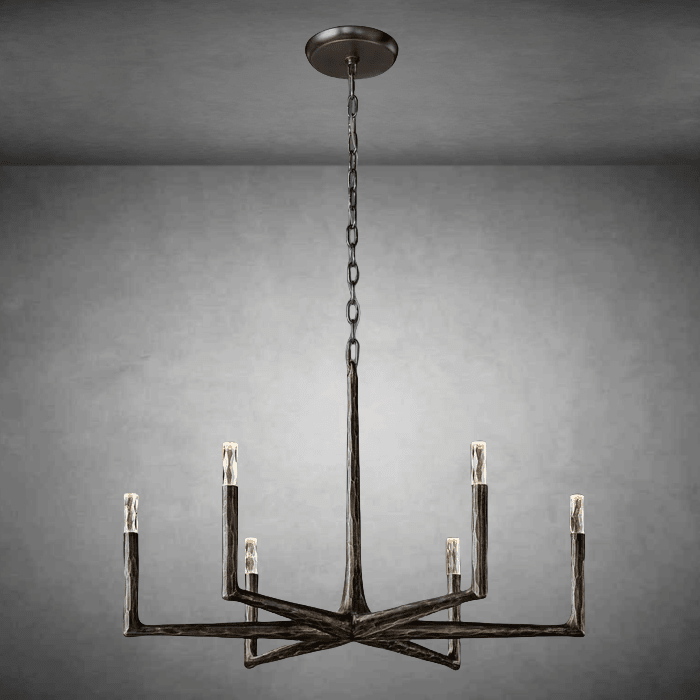 Thalen Forged Round Chandelier 36"48" 60" 72" - Zelno Lighting